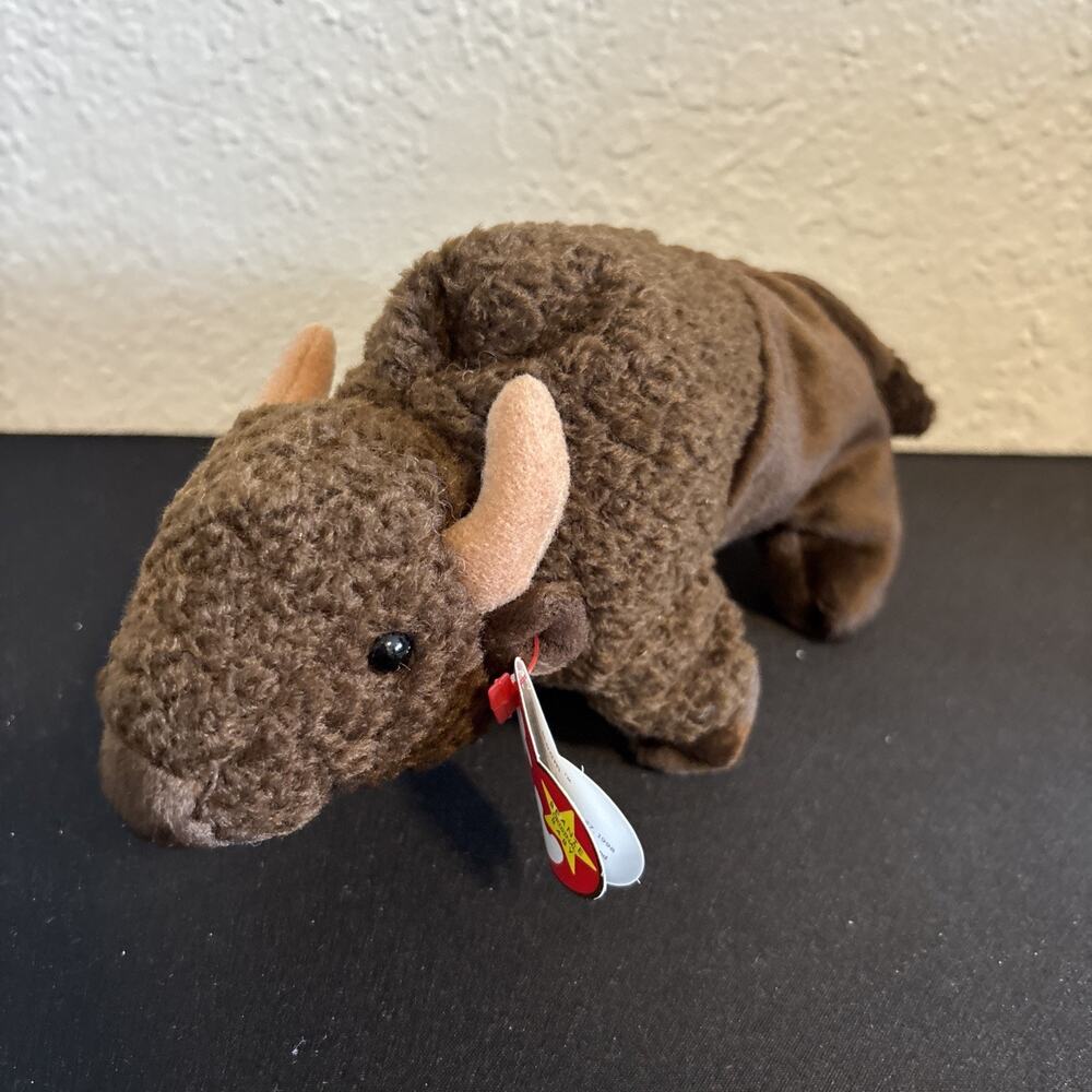 Ty Beanie Baby Roam the Buffalo DOB September 27, 1998